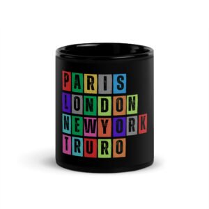 Truro - Black Glossy Mug