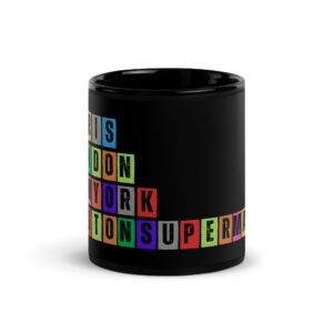 Weston Super Mare - Black Glossy Mug