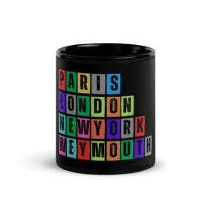 Weymouth - Black Glossy Mug