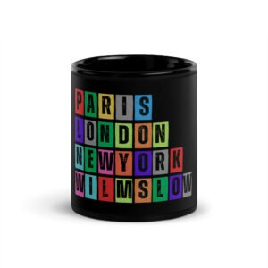 Wilmslow - Black Glossy Mug