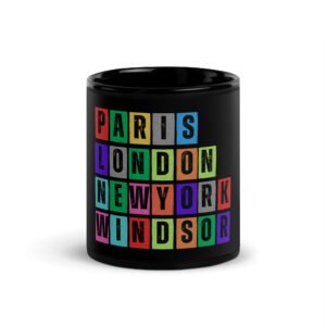 Windsor - Black Glossy Mug