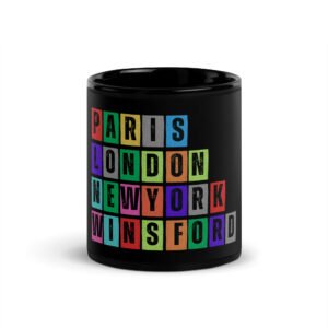 Winsford - Black Glossy Mug