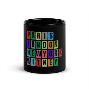 Witney - Black Glossy Mug