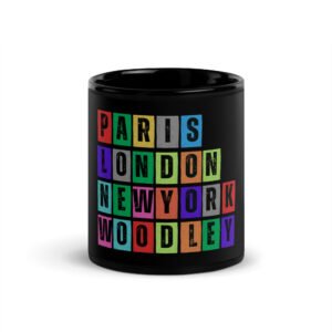 Woodley - Black Glossy Mug