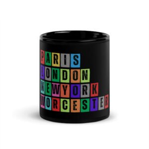 Worcester - Black Glossy Mug