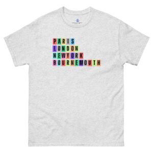 Paris. London, New York, Bournemouth Unisex Classic Tee Shirt