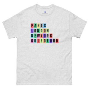 Paris. London, New York, Guildford Unisex Classic Tee Shirt