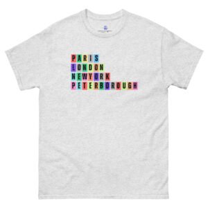 Paris. London, New York, Peterborough Unisex Classic Tee Shirt