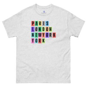Paris. London, New York, York Unisex Classic Tee Shirt